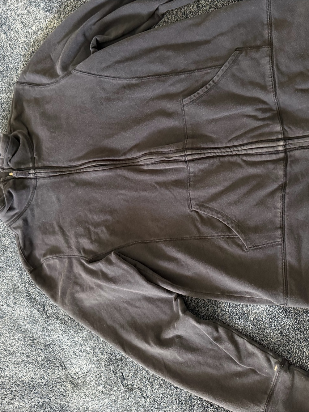 L.L.Bean Black Crewneck Sweatshirt with Cream Logo